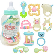 摇铃套装 奶瓶装 婴儿牙胶 新生儿玩具0-1岁 6 10件套婴儿玩具
