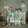 2023韩版全家福摄影服装影楼主题一家六口家庭拍照亲子装礼服