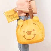 日本可爱周边小熊维尼折叠手提包，旅行拉杆购物袋卡通，轻便收纳包包
