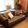 欧式轻奢高档沙发垫四季通用组合布艺皮沙发巾套新中式，沙发坐垫罩