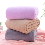 珊瑚绒浴巾大号正方形婴儿，包巾吸水加厚儿童裹巾50*100宝宝盖毯