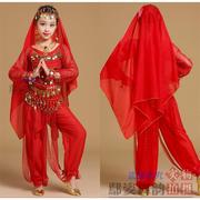 少儿肚皮舞表演服儿童印度舞演出服女童，新疆幼儿少数民族舞蹈服装