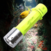 t6强光潜水手电筒头灯水下远射防水紫光黄光l2潜水照明补光设备