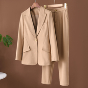高级感立裁手缝一粒扣西装，外套+显瘦休闲西裤，职业通勤两件套装春