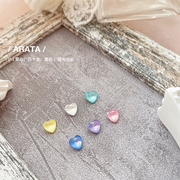 arata马卡龙(马卡龙)极光，炫彩椭圆爱心长方方形，高级磨砂质感切割宝石钻