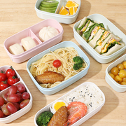 日本进口分格水果盒小学生便携外出便当盒儿童保鲜饭盒上班族餐盒