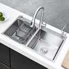 SUS304不锈钢水槽双槽大号厨房加厚洗菜盆手工洗碗水池台下盆家用