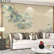 2023壁布电视背景墙纸，中式山水壁纸墙布，客厅沙发茶室装饰