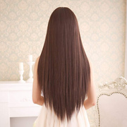 假发女长直发气质黑长发，齐刘海蓬松自然，甜美可爱假发套女士发型