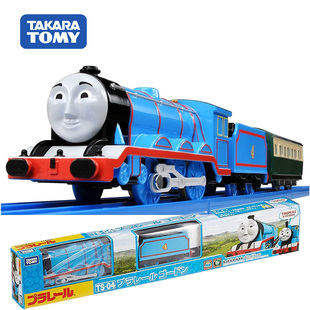 多美卡普乐路路电动火车玩具ts-04高登托马斯小火车轨道模型玩具