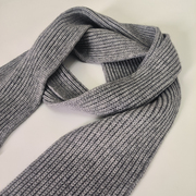 同款围脖灰色长条纯色，保暖加厚毛线小围巾，针织围脖韩版围巾