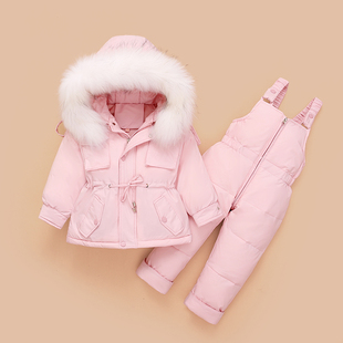 宝宝羽绒服女童套装1-3岁儿童小童，洋气男童婴幼儿，款冬装外套巴拉