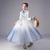 女童中国风旗袍公主裙表演古筝演奏演出服主持人冬季儿童高端礼服