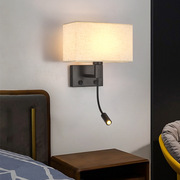 宾馆酒店床头灯软管射灯，卧室床头壁灯创意简约欧式阅读壁灯