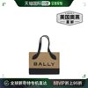 bally和皮革迷你女士手提包，-黑色和棕色，美国奥莱直发