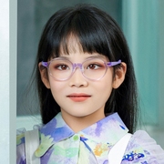 儿童眼镜框番茄女孩多功能5-7岁近视远视镜架超轻硅胶国产圆男童