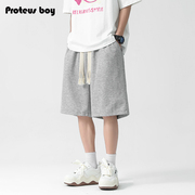 ProteusBoy短裤男夏季男士户外运动外穿宽松休闲5五分中裤子