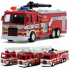 消防车合金模型119救火车玩具，儿童汽车云梯车，摆件男女孩节日礼物