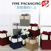 正方形盒四件套包装盒情人，节礼物生日礼物包装盒礼物盒礼盒