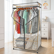 家用防尘简易衣橱大容量收纳柜衣物，简易挂衣柜卧室衣服收纳置物架