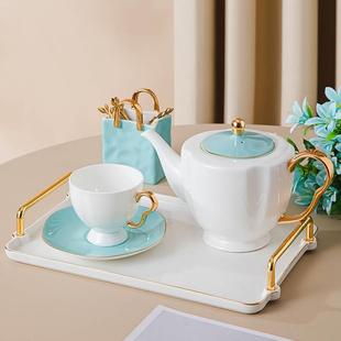高端骨瓷欧式咖啡杯碟套装，轻奢英式下午茶茶具高级感杯子精致高档