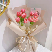 迷束小马卡龙纯色纸韩式包花纸防水鲜花加厚纸手工diy包装材料