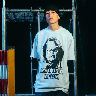 medmxwhoosis联名系列限量发售恐怖男孩短袖男夏季t恤上衣