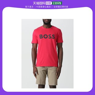 香港直邮潮奢 BOSS 波士 男士men Boss T恤