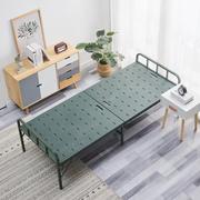 折叠钢丝床经济简易单人床1.2m铁架床家用出租房陪护床午休铁板床