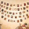 网红相片墙贴简易照片墙麻绳夹子，装饰创意个性，网红家庭房间韩式悬