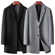 日本良品秋冬羊毛呢大衣，男式高级感免烫，商务休闲西装外套2023