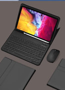适用ipadmini6保护套键盘鼠标套装带笔槽air5苹果2021平板防弯壳，pro1112.9寸2020一体84磁吸9代蓝牙键盘