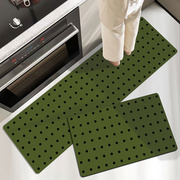 厨房专用黑白现代风吸水硅藻泥地垫耐脏易清理入户门卫生间防滑垫