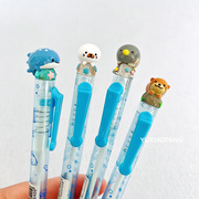 海洋馆限定日本水族馆，限量款立体趴趴海洋动物，圆珠笔自动铅笔