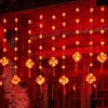春节红灯笼灯串节日布置窗帘灯家用过年婚礼喜庆装饰灯蜂窝球彩灯