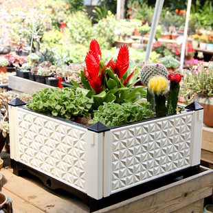 长方形塑料花盆屋顶种植槽多肉植物花卉家庭特大种植箱阳台种菜盆