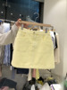 韩国小众设计感牛仔半身裙女2024夏季高腰，显瘦包臀a字短裙潮