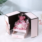 情人节创意礼物玫瑰花礼盒，七夕节送女友实用生日礼物保鲜花