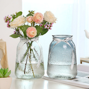 轻奢ins简约玻璃花瓶水养鲜花百合，插花花器网红客厅装饰花瓶摆件