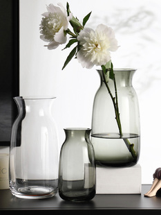 轻奢玻璃花瓶水培花器北欧餐桌，创意装饰摆件，客厅简约干花插花花瓶