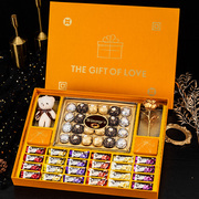 德芙巧克力礼盒装送女友老婆情人节礼物心形糖果零食生日高档礼物