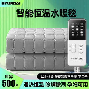 韩国hyundai水暖电热毯，双人2023电褥子水循环，家用双控宿舍床