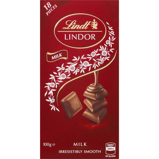 lindtlindormilkchocolateblock100g瑞士莲牛奶巧克力澳洲