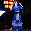 彝族服装女四川凉山少数民族服饰布依族侗族火把节舞蹈演出服