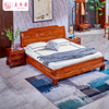 王木匠(王木匠)红木，家具床刺猬紫檀大床花梨木，1.8米双人床卧室实木中式床