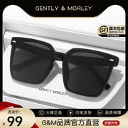 GM方形墨镜2024潮男士开车专用眼睛防紫外线太阳眼镜女高级感
