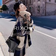 RIXO EXIT法式羊羔毛外套女冬季韩版宽松加厚小个子棉服大衣