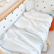 日本进口婴儿盖毯纯棉夏季新生儿，包巾宝宝幼儿园午睡空调毛巾被子