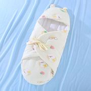 新生儿睡袋蝴蝶被防惊跳襁褓，手工棉花抱被婴儿秋冬纯棉包被宝宝用