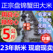 东北盘锦蟹田大米新米农家自产现磨不抛光珍珠米粳米圆粒5KG10斤